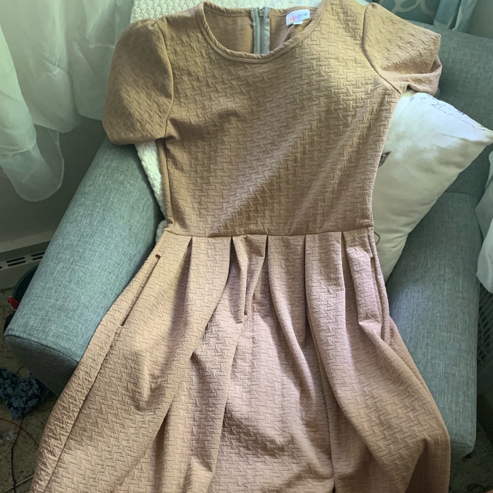 Lularoe Tan Amelia Dress
